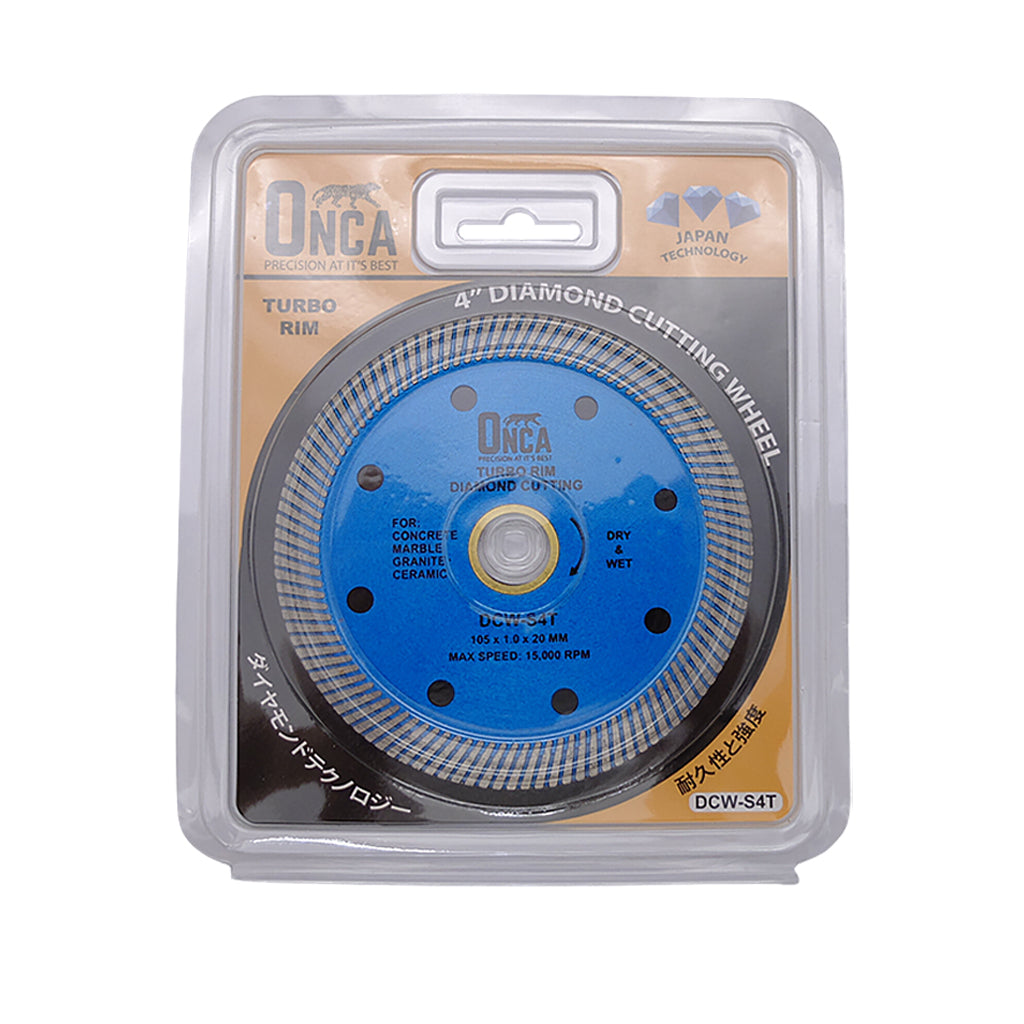 ONCA DCW-S4T Diamond Cutting Wheel (Turbo Rim)