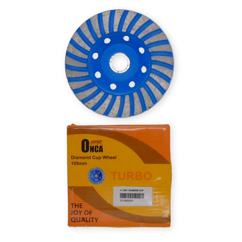 ONCA SDCW-Turbo Dry Diamond Cup Wheel (4"-7")