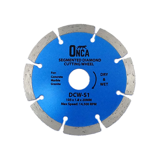 ONCA DCW-S1 Diamond Cutting Wheel (105 x 1.8 x 20MM)