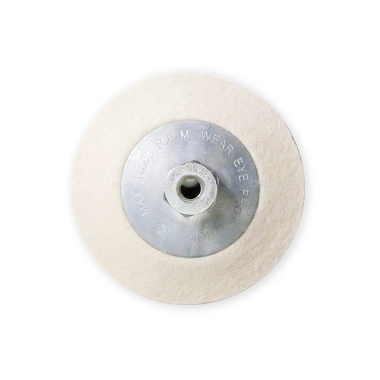 ONCA LWG-4W Lambswool Grinding Disc (White)